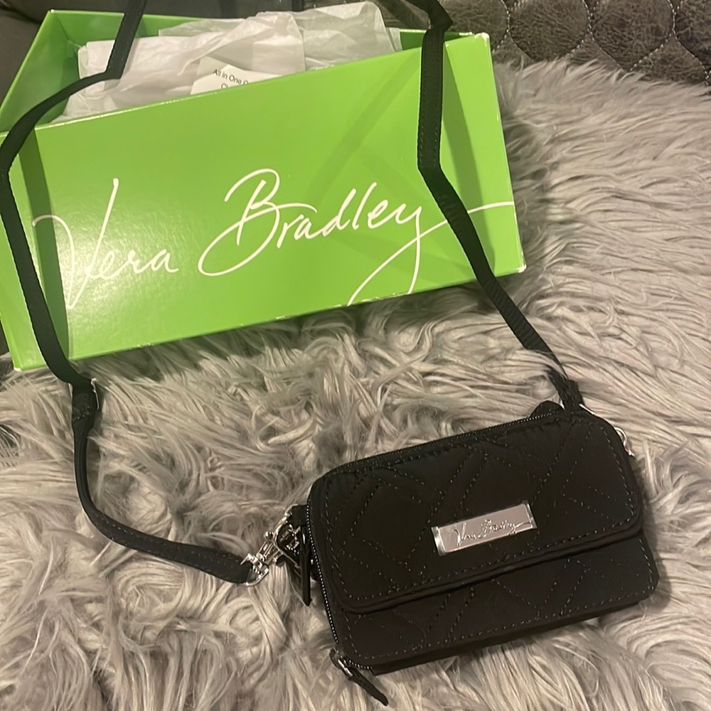 New, authentic Vera Bradley mini crossbody all in one (wallet/clutch)